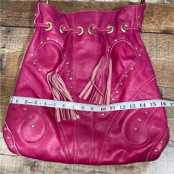 Le Bulga Pink All Leather Large Hobo - Picture 6 of 15